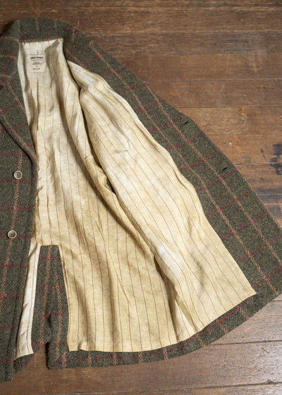 UMA WANG UM8506 CASSIE COAT uw472 - green/red/tan