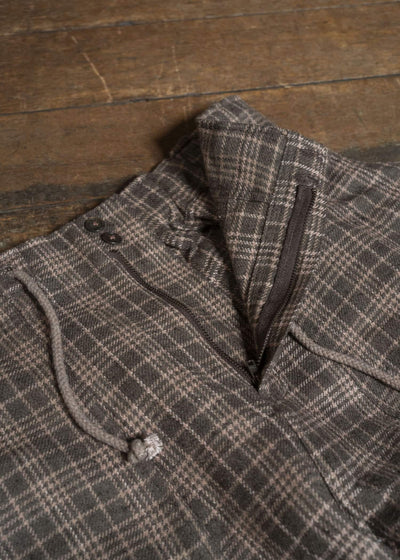 Gathering Textiles Fisherman Pants Brown Red Cheks FIP01-FW-CG