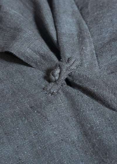 Gathering Textiles Shepherd Jacket Handwoven , Kala Cotton Yarn Dyed Black Blue SHJ01-DC-NV