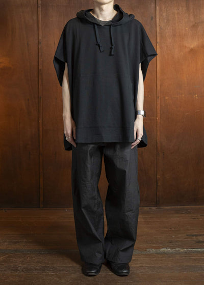 JAN-JAN VAN ESSCHE SWEAT#64-ORG. CO LI SWEAT SUMMER Oversized Sleeveless Hooded Sweat Org. Co Li Sweat Summer