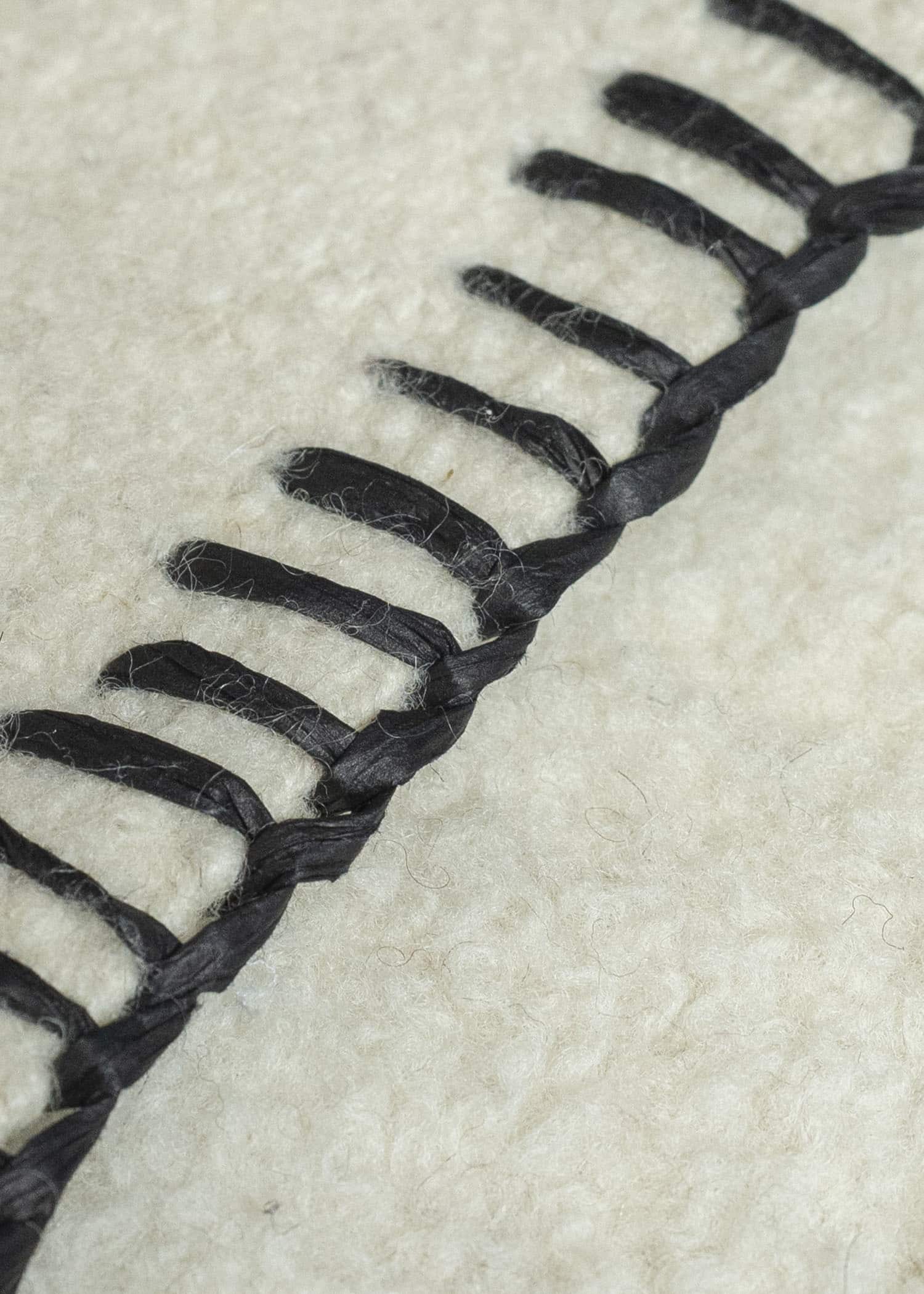 Gathering Textiles Scarf Mini Handwoven And Handfelted Lambs Wool , Naturally Cream SCM-WL-WH