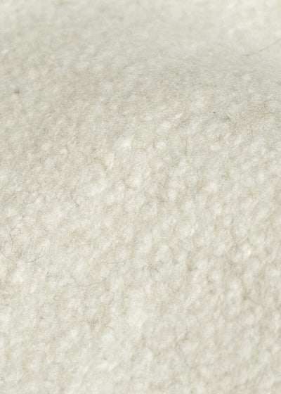 Gathering Textiles Scarf Mini Handwoven And Handfelted Lambs Wool , Naturally Cream SCM-WL-WH