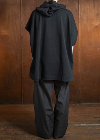 JAN-JAN VAN ESSCHE SWEAT#64-ORG. CO LI SWEAT SUMMER Oversized Sleeveless Hooded Sweat Org. Co Li Sweat Summer