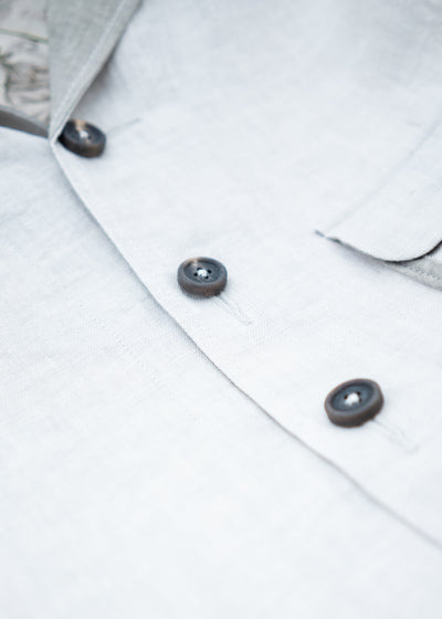 ZIGGY CHEN COLLAGED POCKET SHORT SLEEVE SHIRT