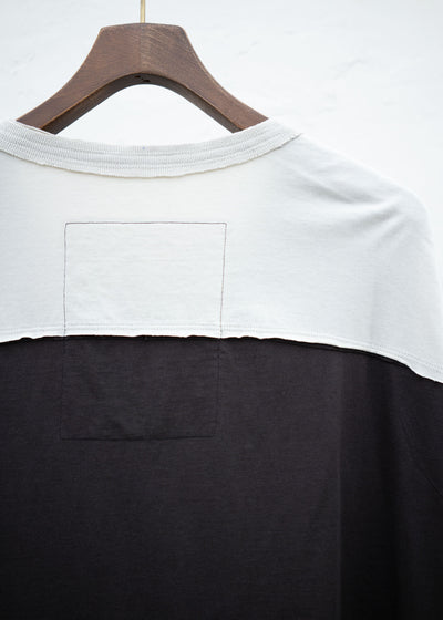 ZIGGY CHEN ASSYMETRICAL PATCHWORK T-SHIRT