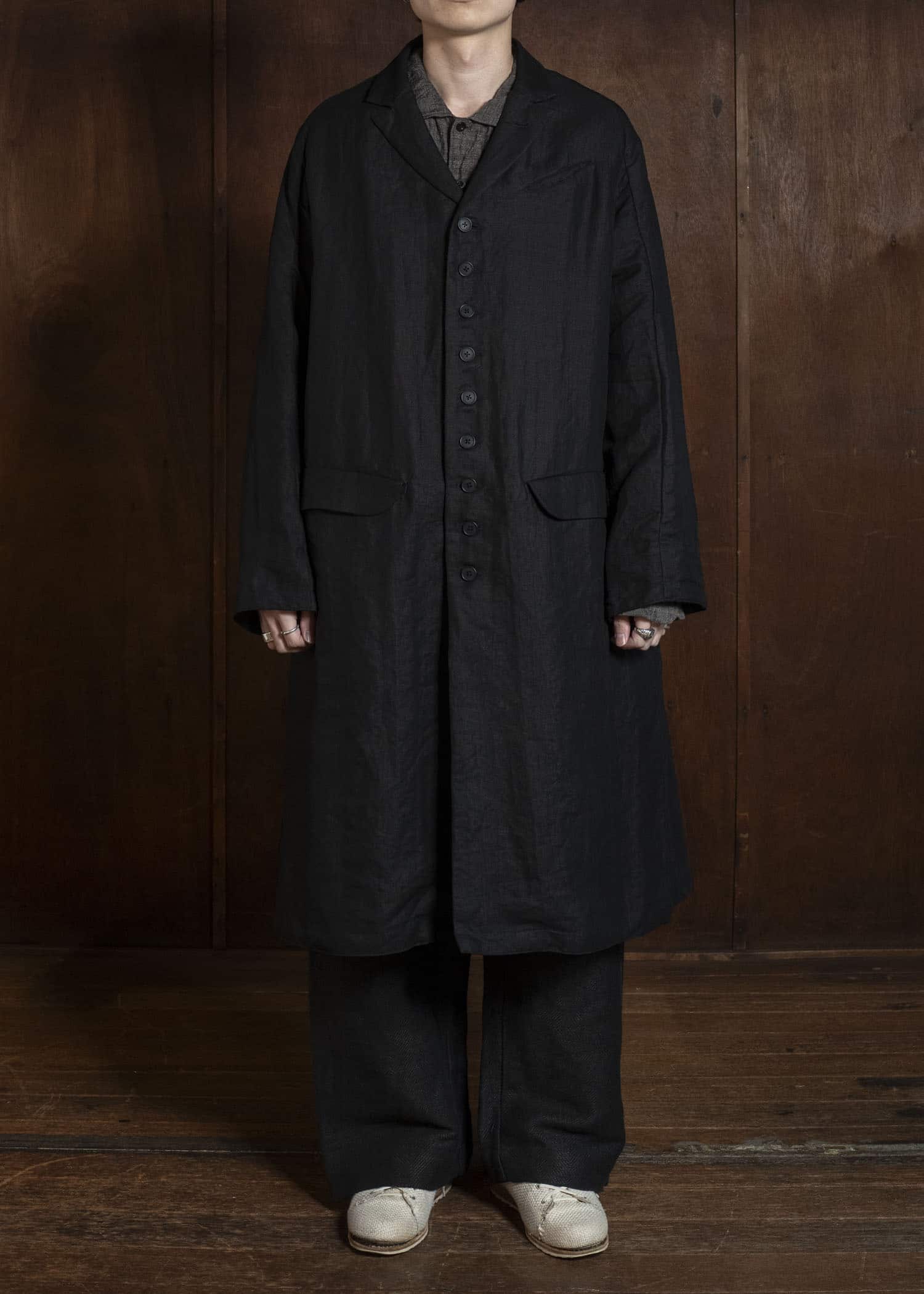 KLASICA PHILIA-db 10B CLASSIC RAGLAN COAT BLACK