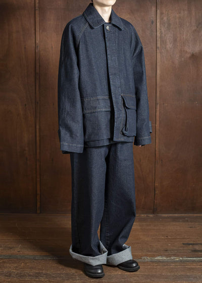 UMA WANG UM3537 POD PANTS uw300 - blue