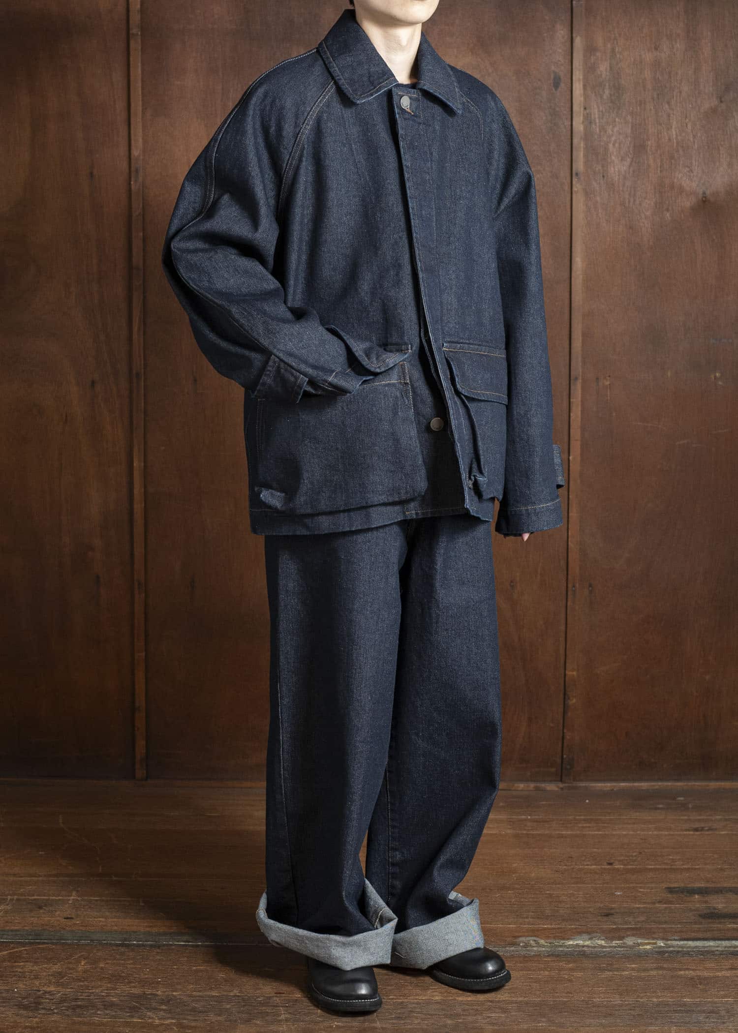 UMA WANG UM3537 POD PANTS uw300 - blue