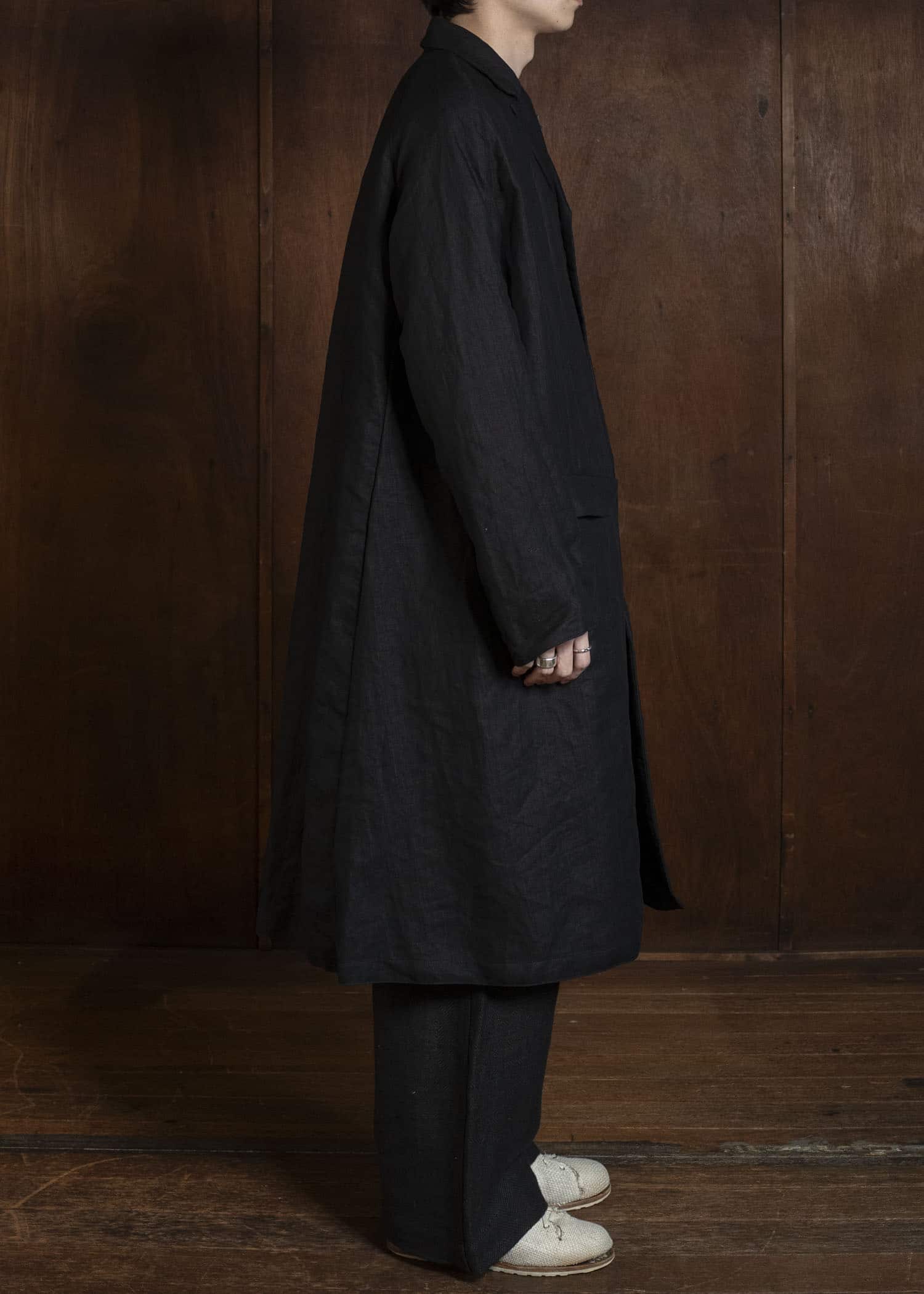 KLASICA PHILIA-db 10B CLASSIC RAGLAN COAT BLACK