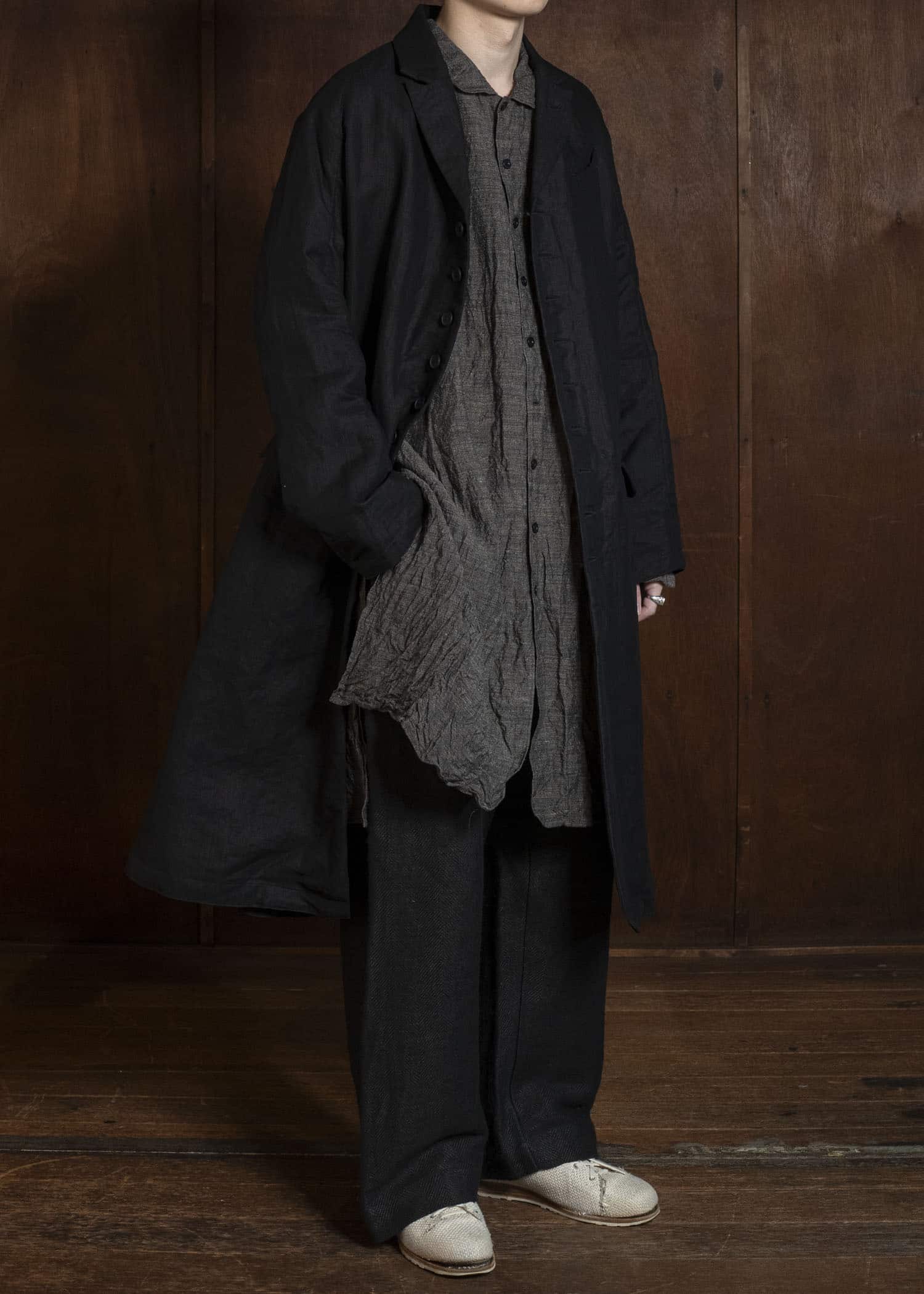 KLASICA PHILIA-db 10B CLASSIC RAGLAN COAT BLACK