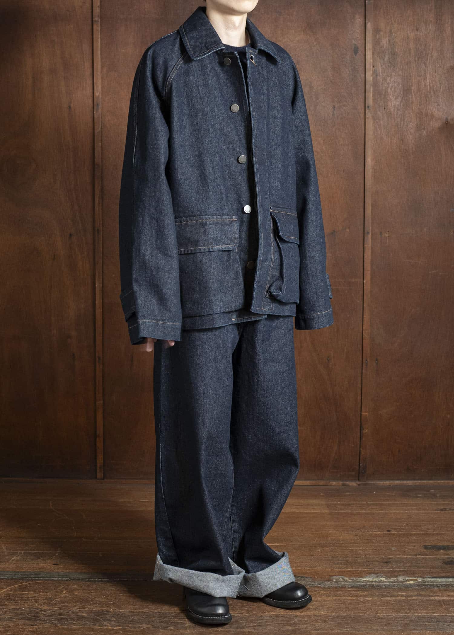 UMA WANG UM3537 POD PANTS uw300 - blue