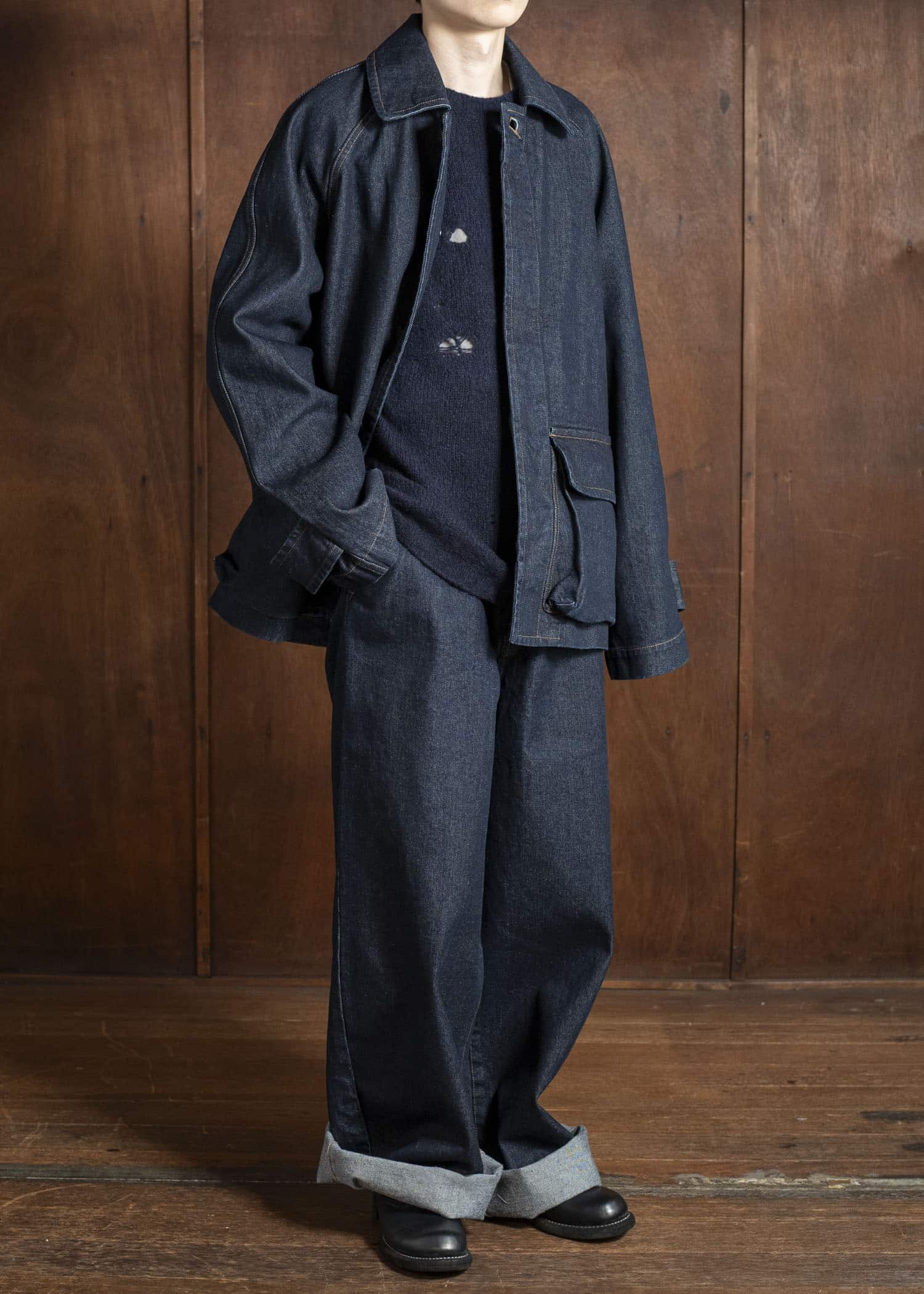 UMA WANG UM3537 POD PANTS uw300 - blue