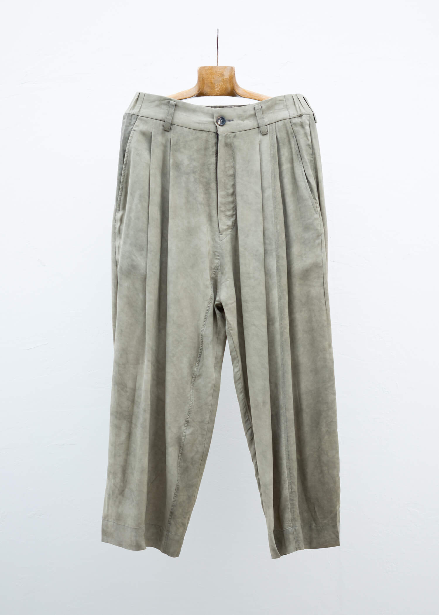 ZIGGY CHEN PLEATED TAPERED TROUSERS