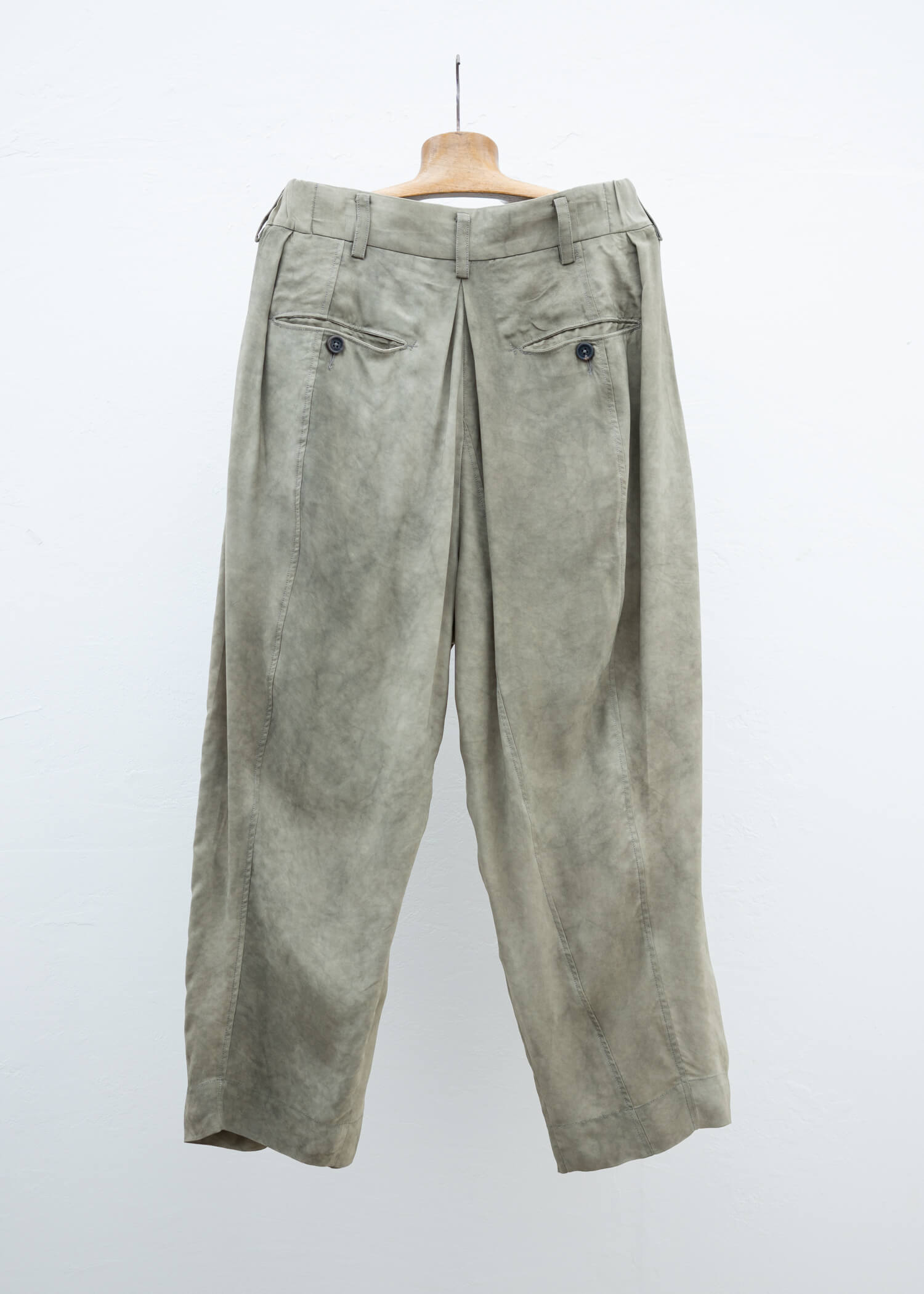 ZIGGY CHEN PLEATED TAPERED TROUSERS