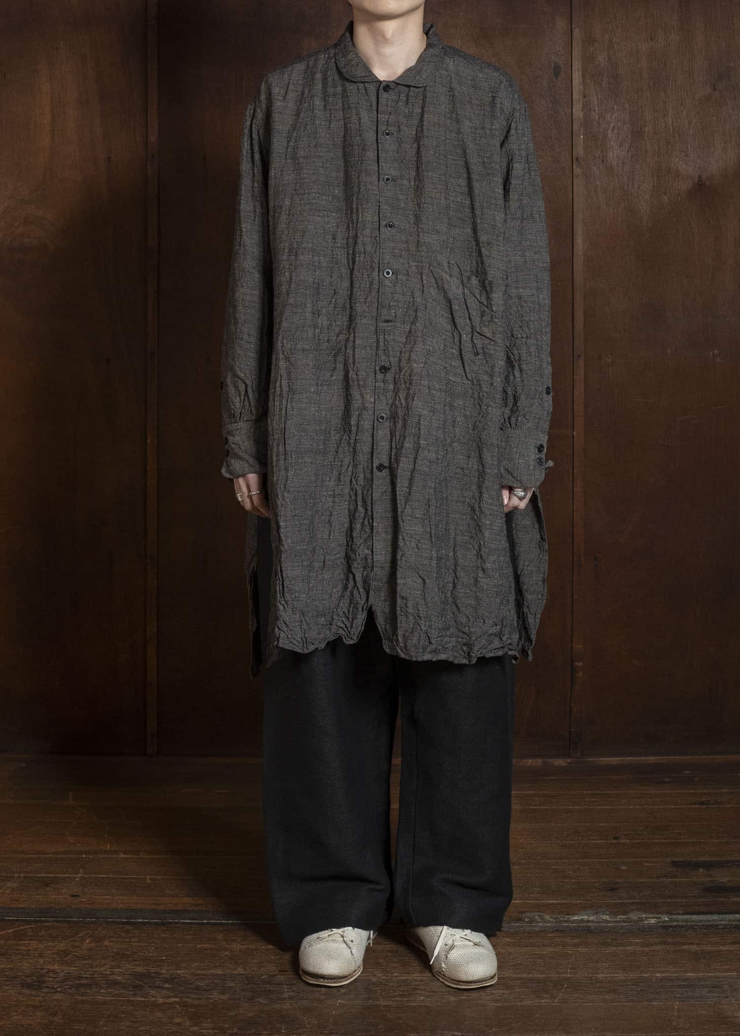 KLASICA SH-050 SQUARE TAIL LONG SHIRTS BROWN