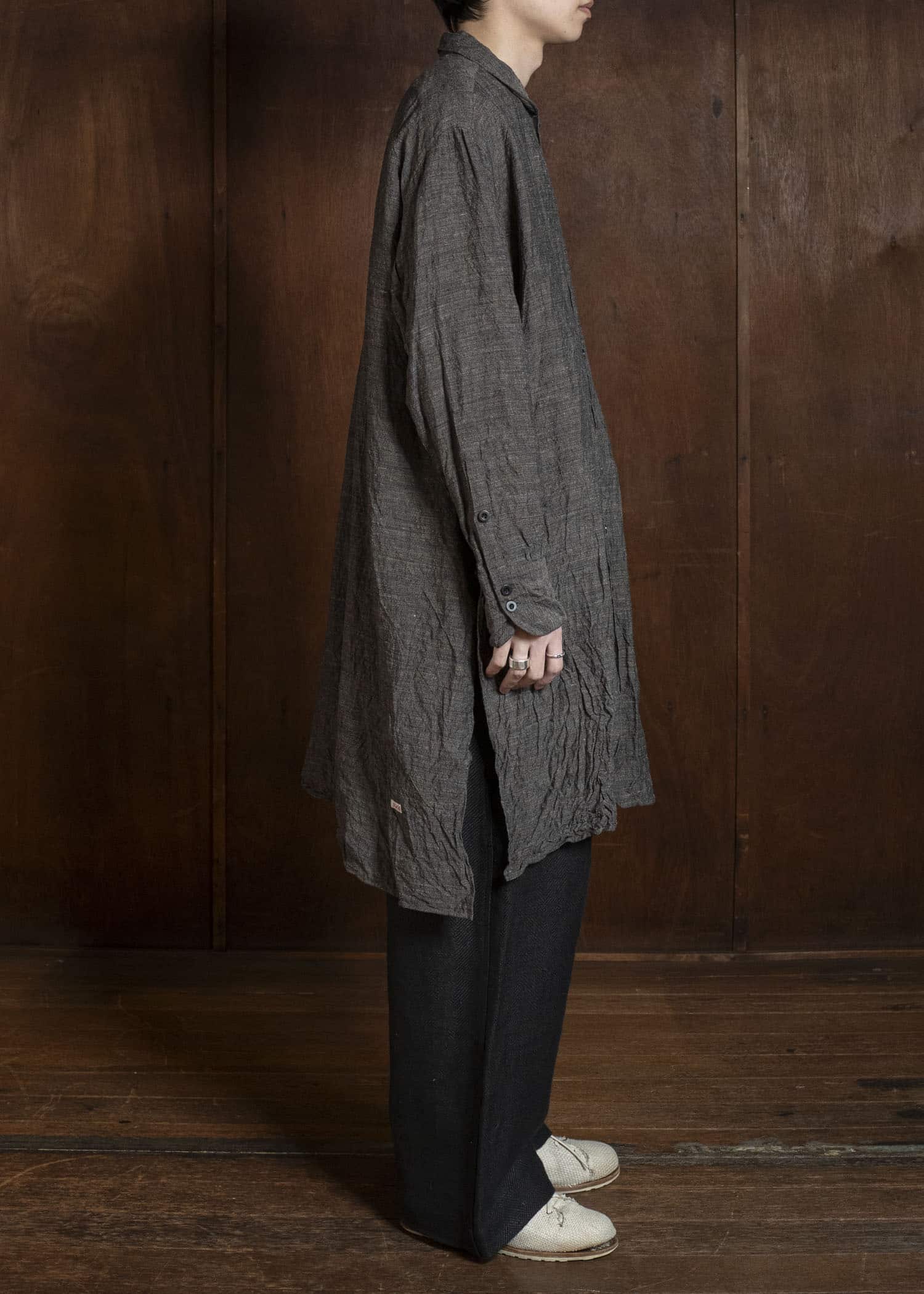 KLASICA SH-050 SQUARE TAIL LONG SHIRTS BROWN