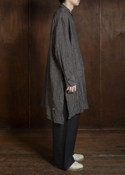 KLASICA SH-050 SQUARE TAIL LONG SHIRTS BROWN