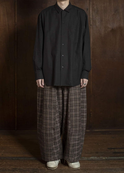 Gathering Textiles Fisherman Pants Brown Red Cheks FIP01-FW-CG