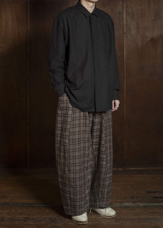 Gathering Textiles Fisherman Pants Brown Red Cheks FIP01-FW-CG