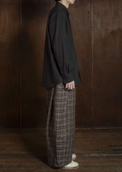 Gathering Textiles Fisherman Pants Brown Red Cheks FIP01-FW-CG