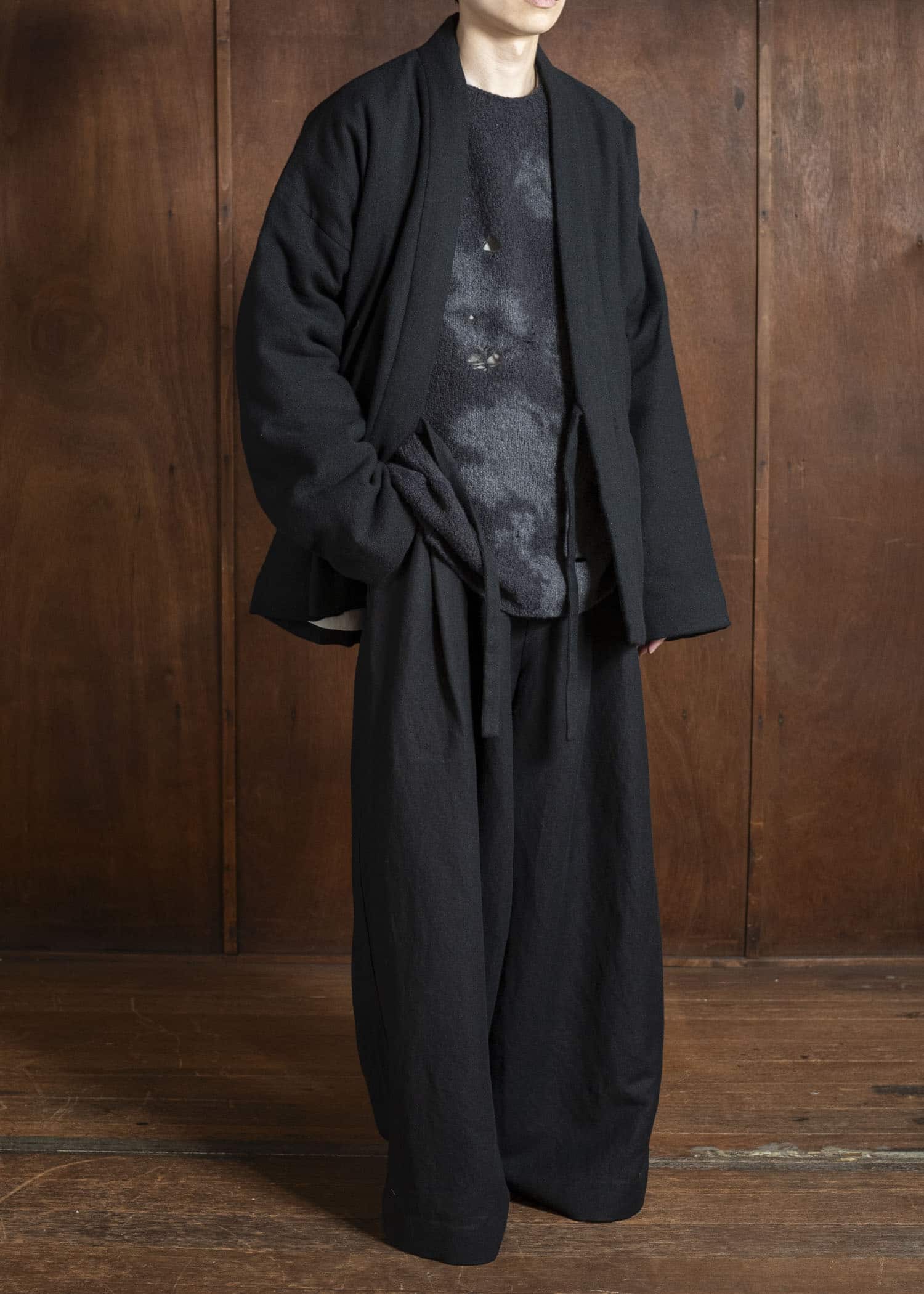 UMA WANG UM3523 POETIC PANTS uw900 - black