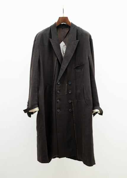 ZIGGY CHEN SELVEDGE DOUBLE BREASTED COAT