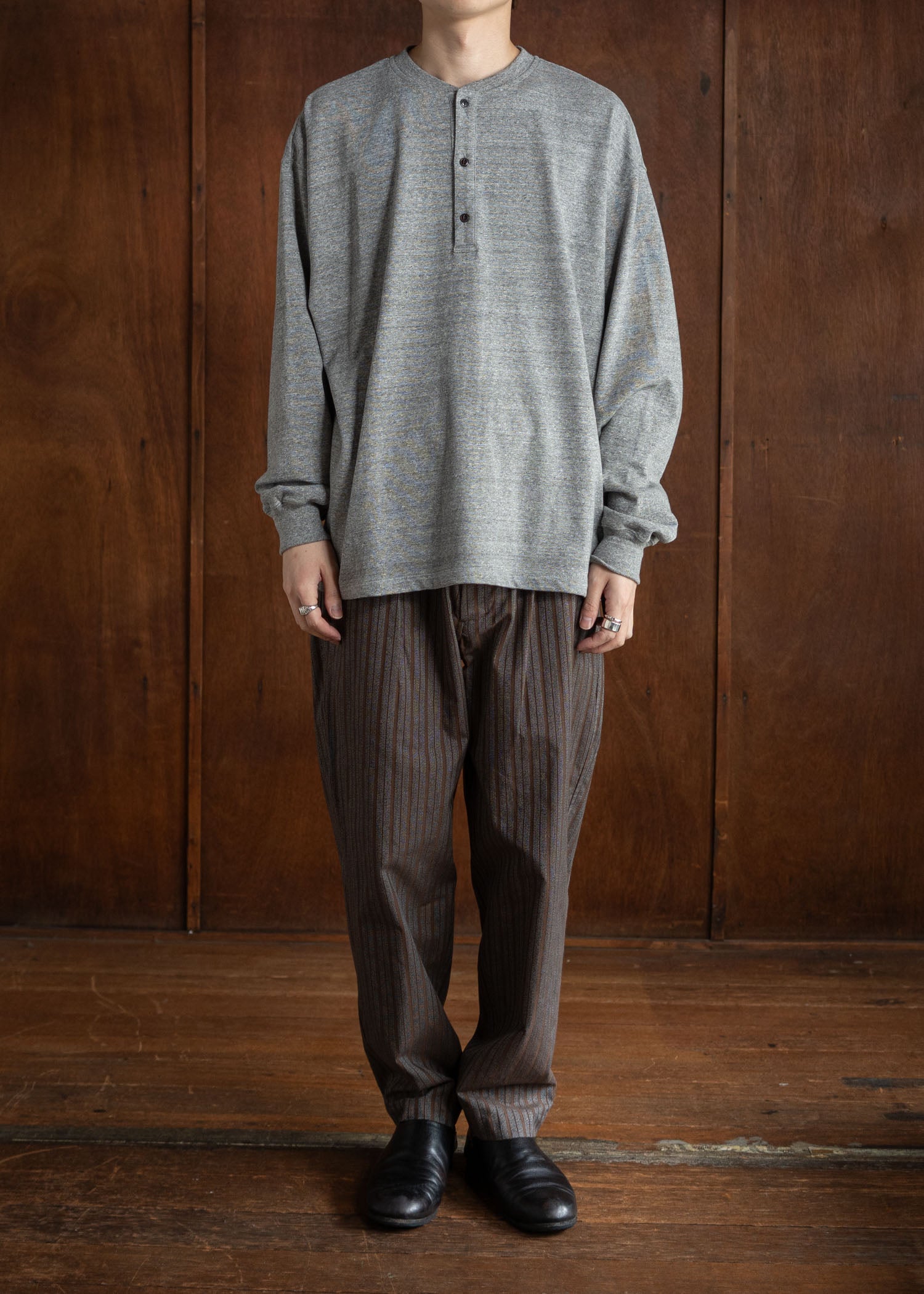 YOKO SAKAMOTO CLASSIC TAPERD TROUSERS