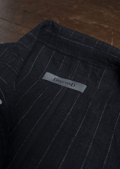 DSECOND Cotton Wool Polyamide Striped Work Jacket