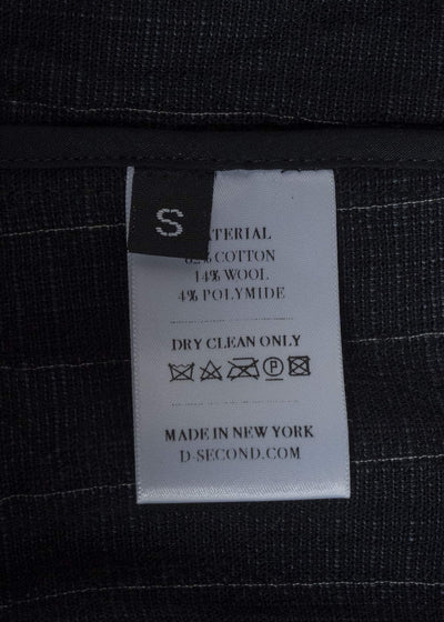 DSECOND Cotton Wool Polyamide Striped Work Jacket