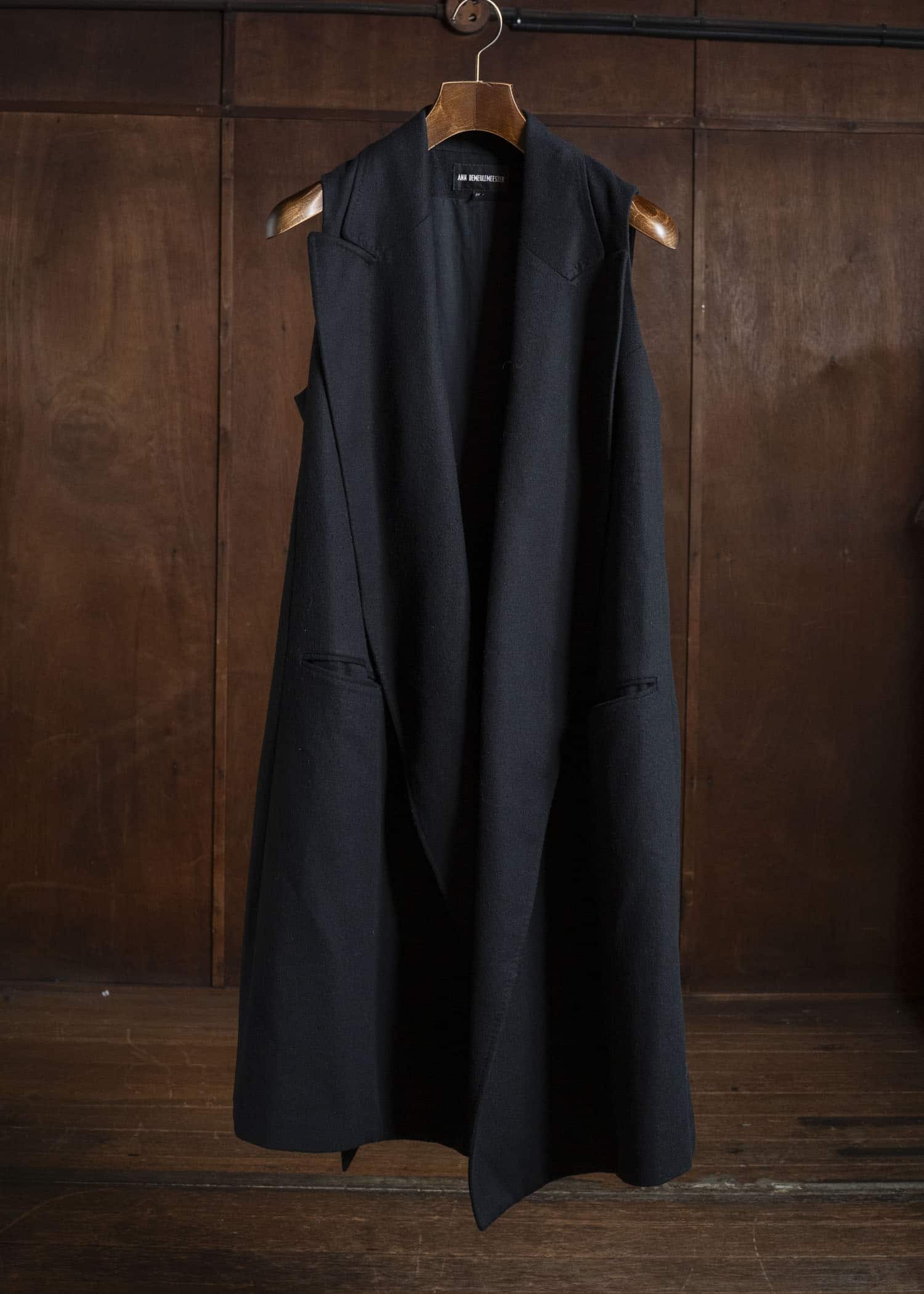 ANN DEMEULEMEESTER Sleeveless Wool Coat