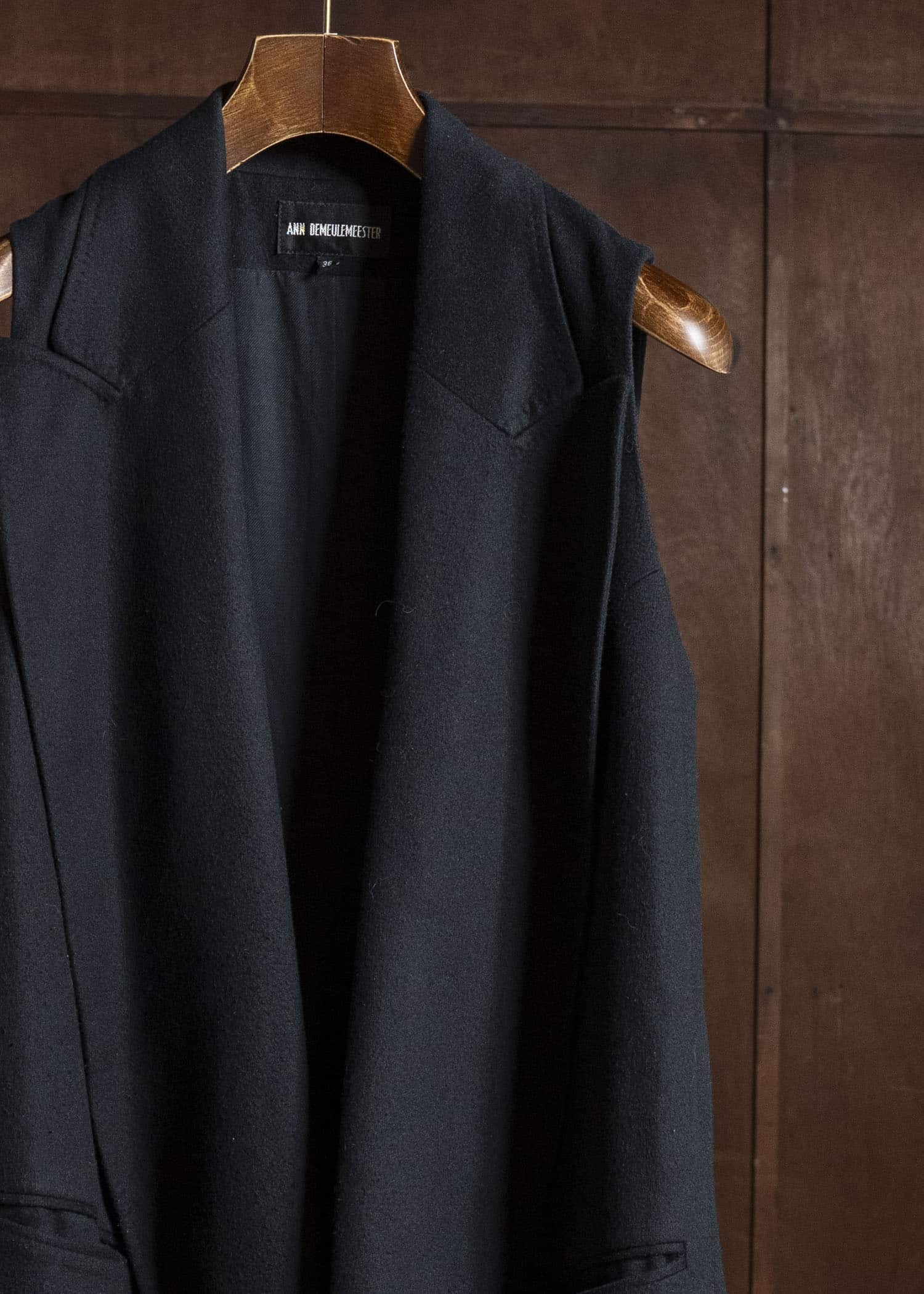 ANN DEMEULEMEESTER Sleeveless Wool Coat