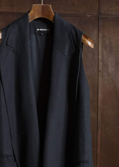 ANN DEMEULEMEESTER Sleeveless Wool Coat