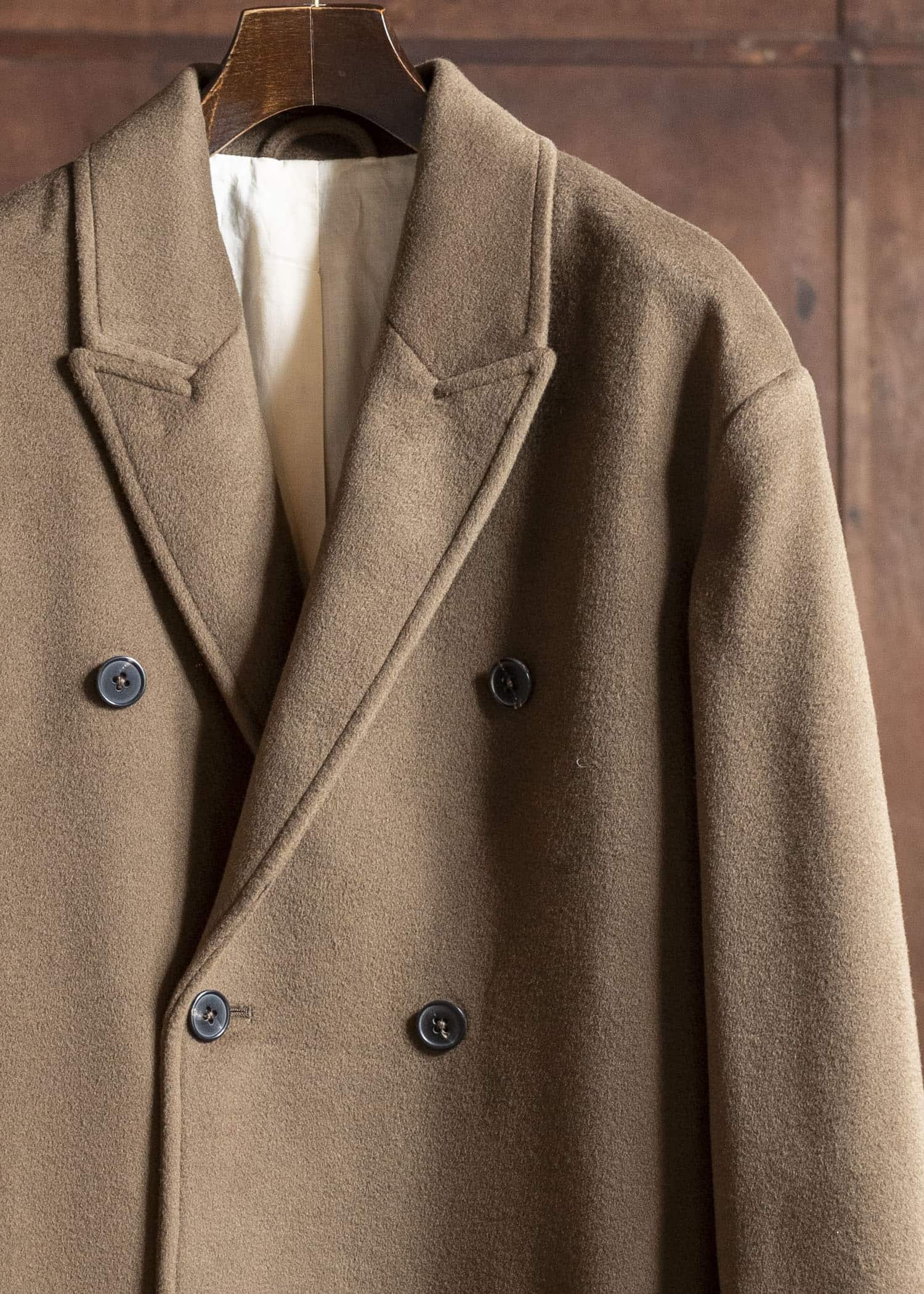 DIOMENE CALEB DOUBLE BREASTED COAT 10 RAW UMBER DDM-CP - 0013 / DDM GIULIA