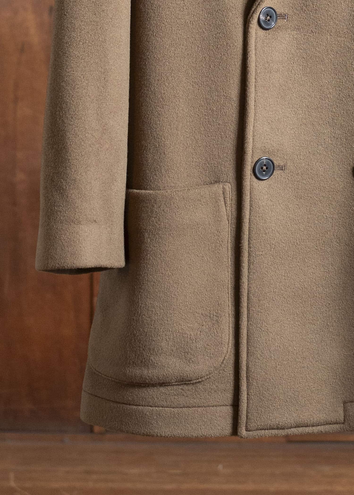 DIOMENE CALEB DOUBLE BREASTED COAT 10 RAW UMBER DDM-CP - 0013 / DDM GIULIA