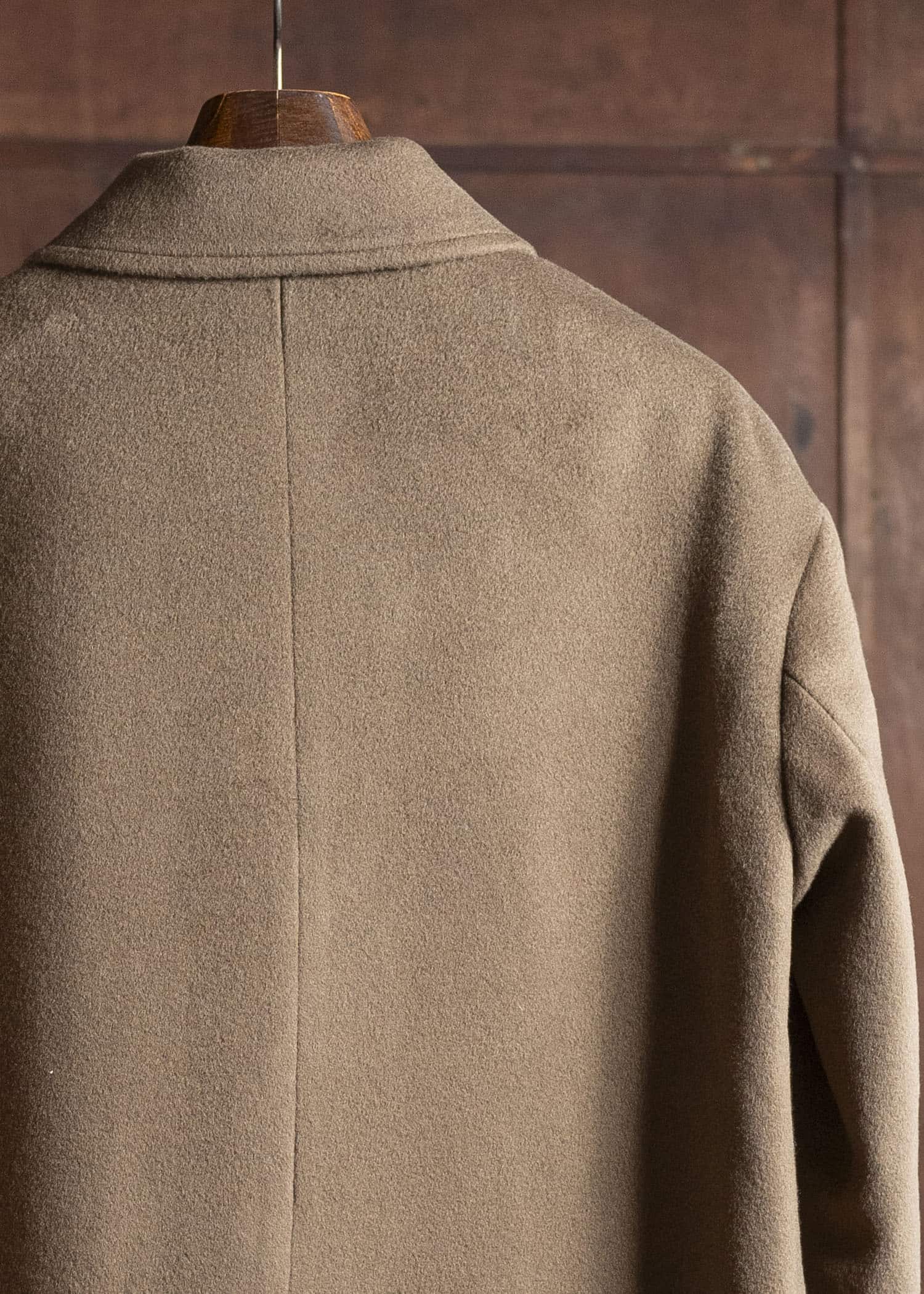 DIOMENE CALEB DOUBLE BREASTED COAT 10 RAW UMBER DDM-CP - 0013 / DDM GIULIA