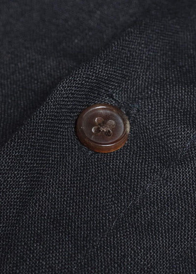 Aleksandr Manamis Linen Collarless Shirt