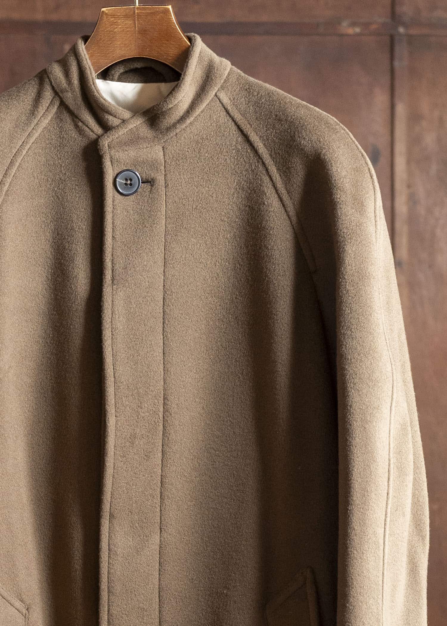 DIOMENE CEDRICSTAND COLLAR COAT 10 RAW UMBER DDM-CP - 0014 / DDM GIULIA