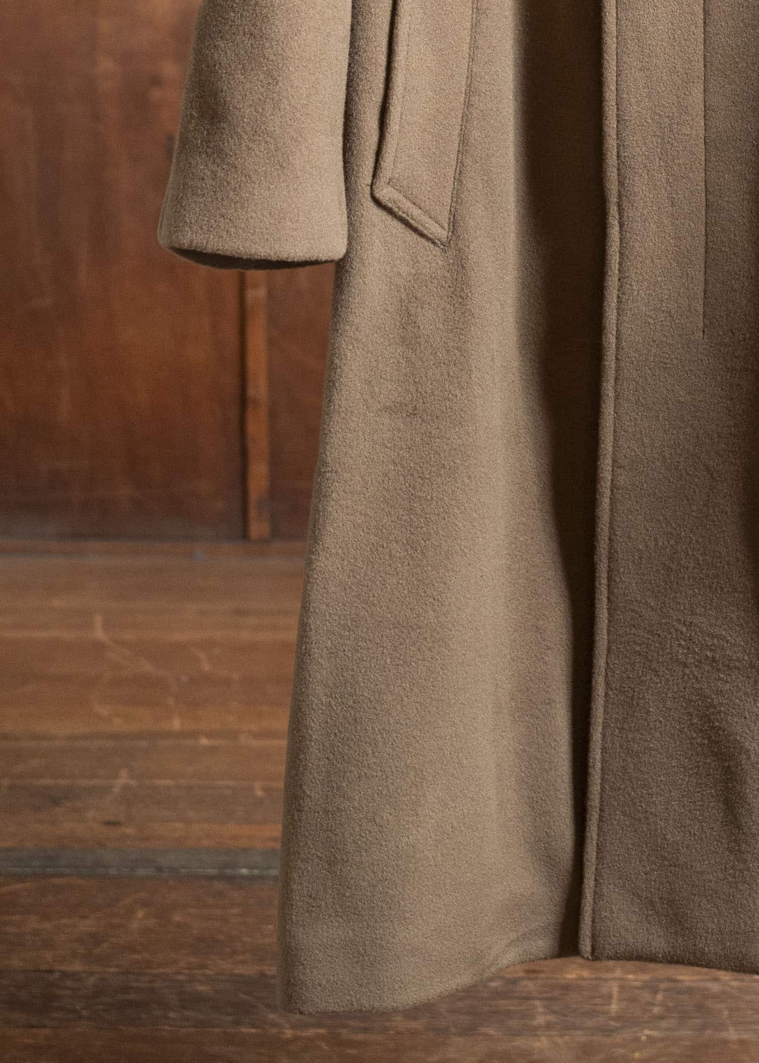 DIOMENE CEDRICSTAND COLLAR COAT 10 RAW UMBER DDM-CP - 0014 / DDM GIULIA