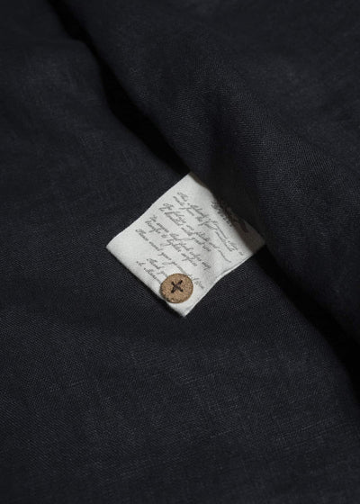 Aleksandr Manamis Linen Collarless Shirt