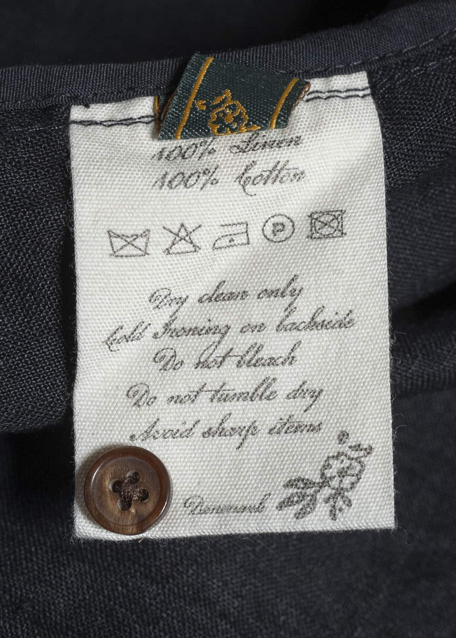 Aleksandr Manamis Linen Collarless Shirt