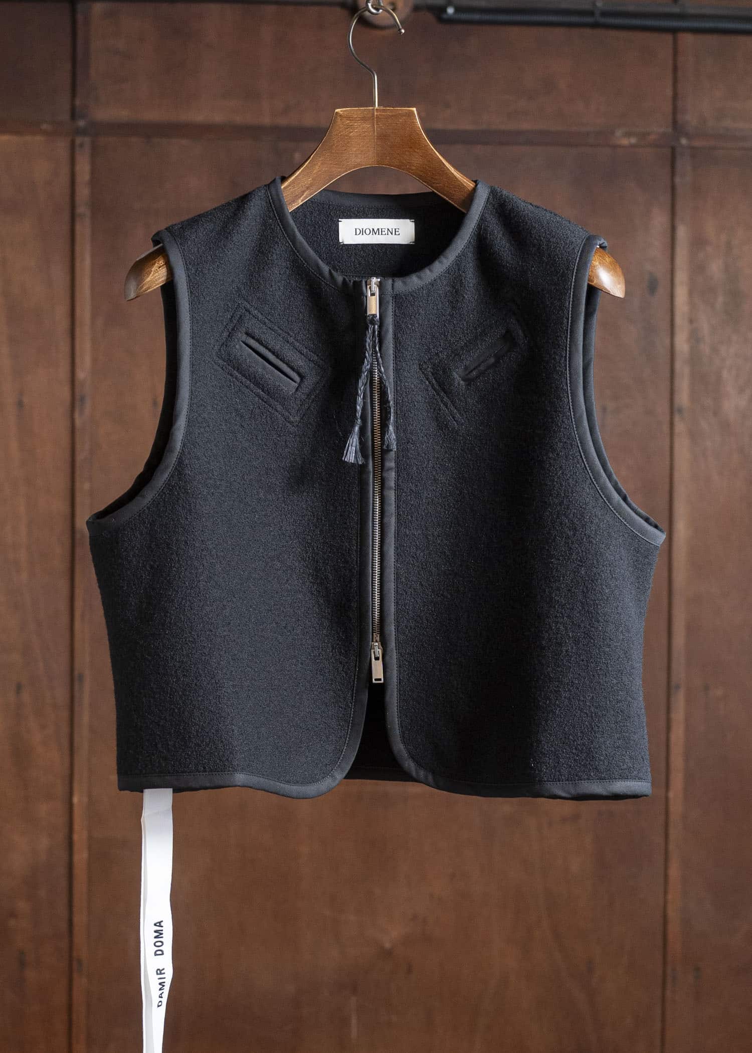 DIOMENE WILLIAM BOILED WOOL WAISTCOAT 15 METEORITE DDM-GL - 0006 / DDM 3981