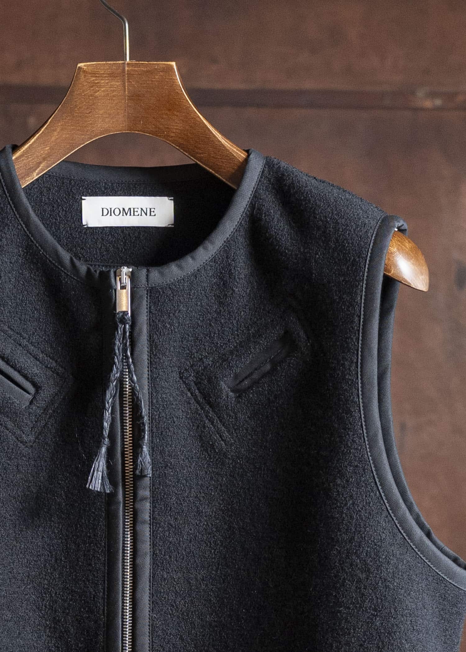 DIOMENE WILLIAM BOILED WOOL WAISTCOAT 15 METEORITE DDM-GL - 0006 / DDM 3981