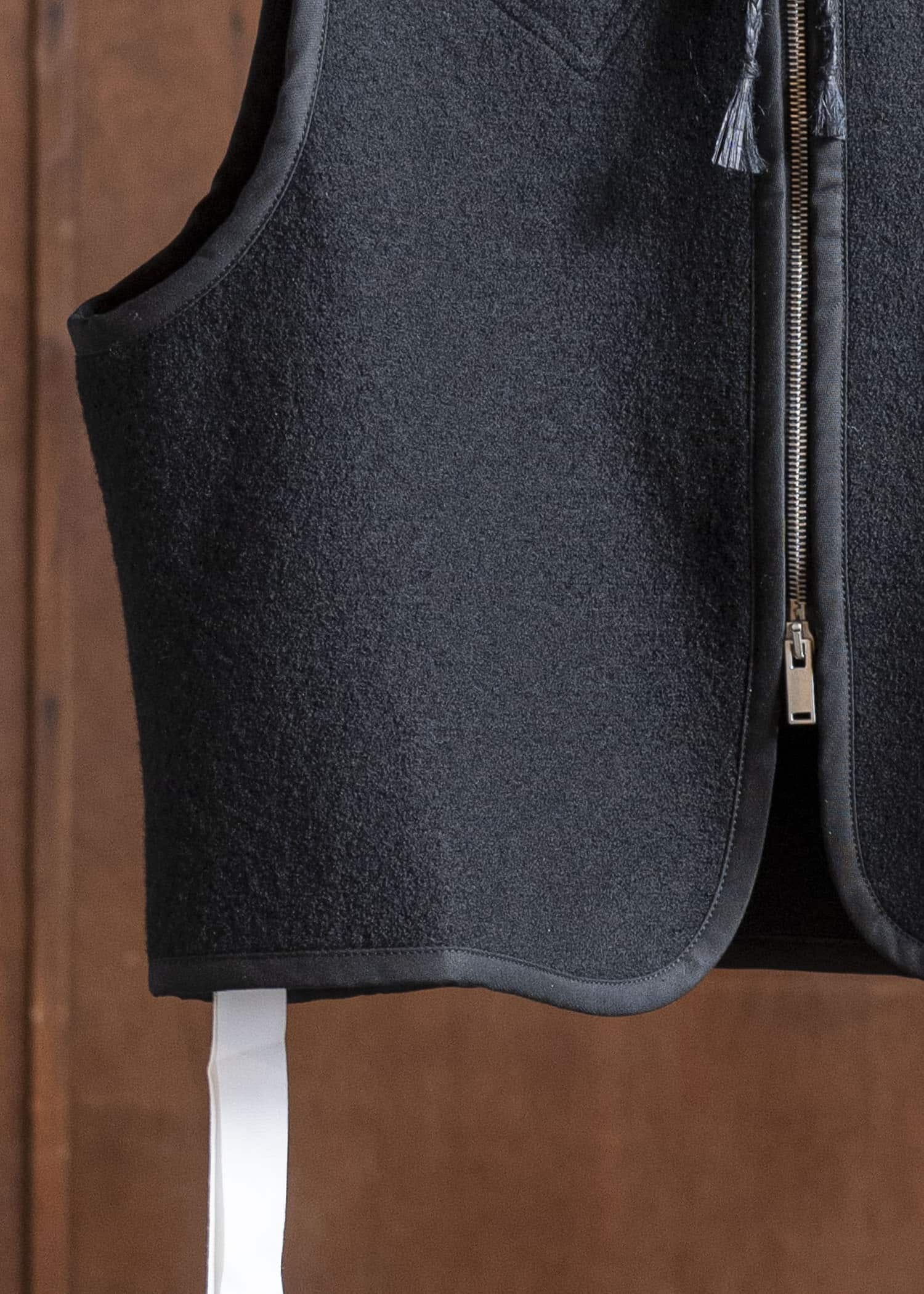 DIOMENE WILLIAM BOILED WOOL WAISTCOAT 15 METEORITE DDM-GL - 0006 / DDM 3981