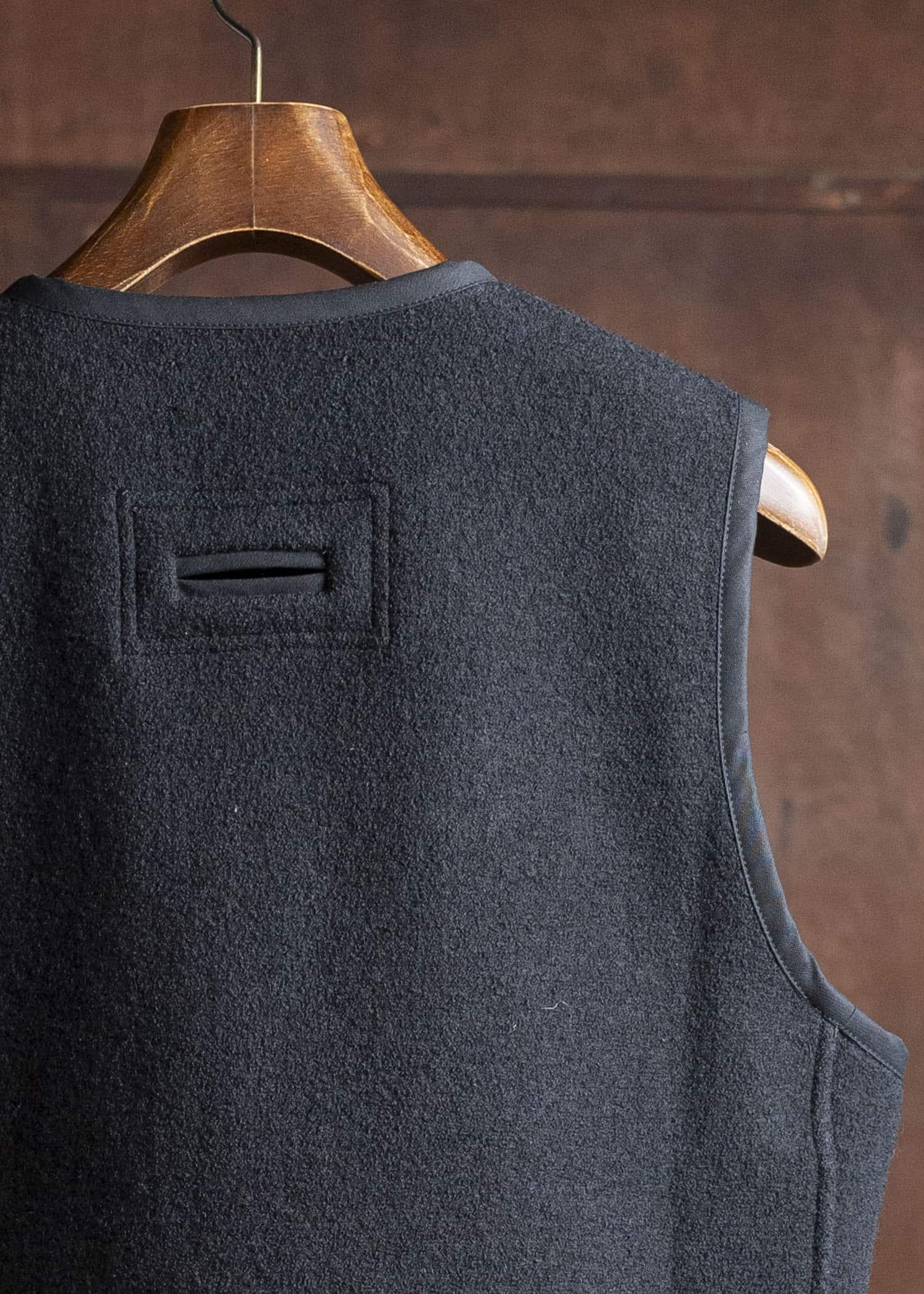 DIOMENE WILLIAM BOILED WOOL WAISTCOAT 15 METEORITE DDM-GL - 0006 / DDM 3981