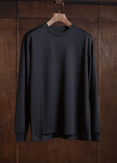 YOKO SAKAMOTO YS-26AW-93-BLACK Crew Neck Pullover BLACK