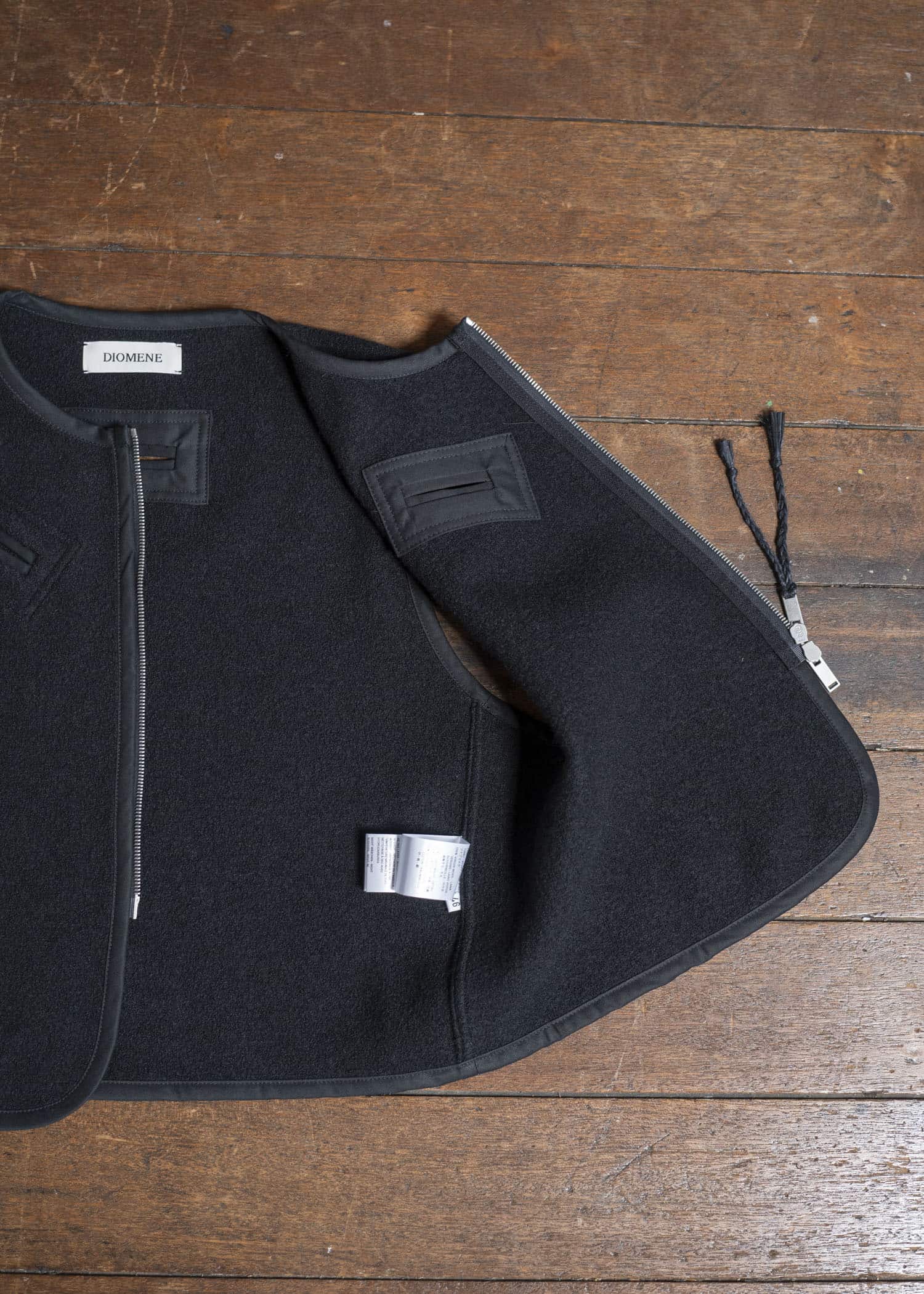 DIOMENE WILLIAM BOILED WOOL WAISTCOAT 15 METEORITE DDM-GL - 0006 / DDM 3981