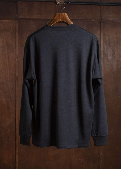 YOKO SAKAMOTO YS-26AW-93-BLACK Crew Neck Pullover BLACK