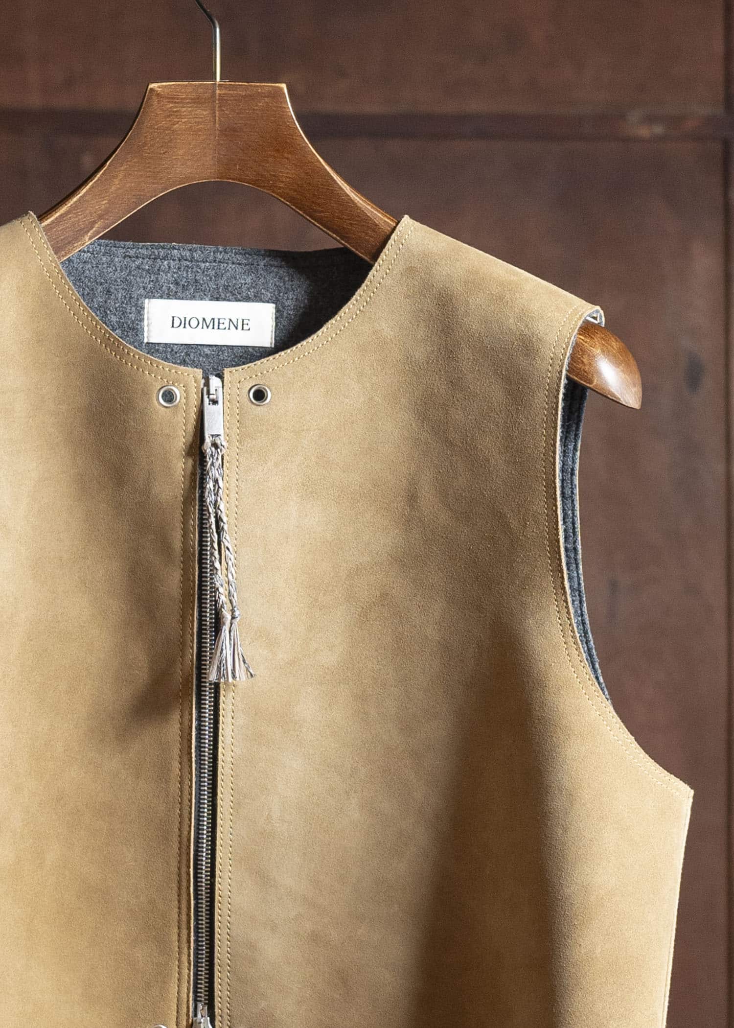 DIOMENE WAYNE LEATHER WAISTCOAT 06 COPPER DDM-GL - 0007 / DDM PELLE