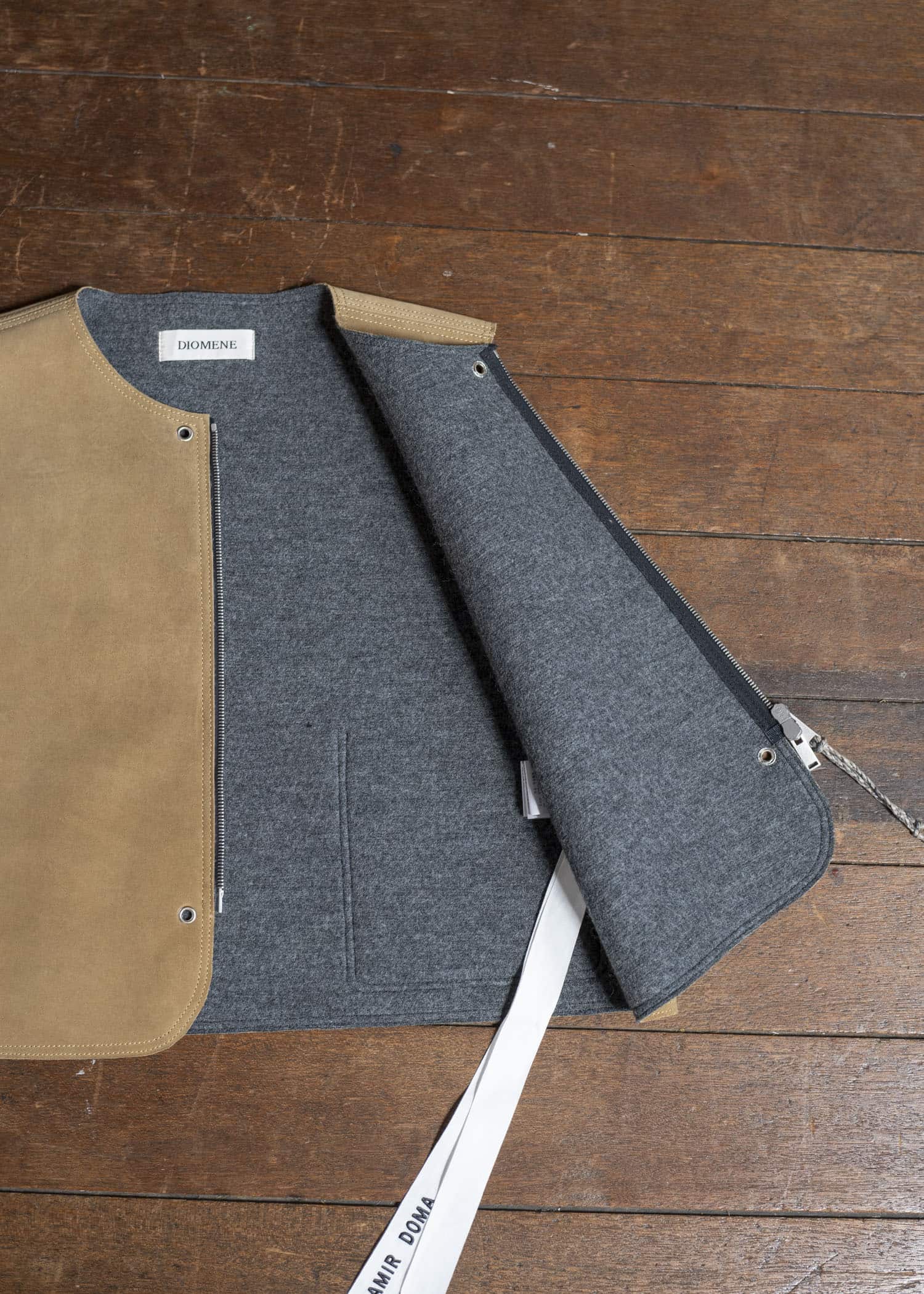 DIOMENE WAYNE LEATHER WAISTCOAT 06 COPPER DDM-GL - 0007 / DDM PELLE