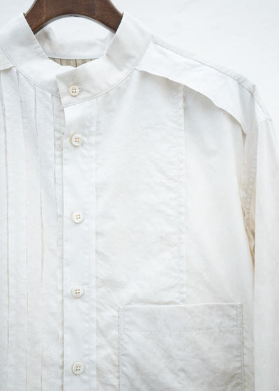 ZIGGY CHEN MANDARIN COLLAR HYBRID DRESS SHIRT